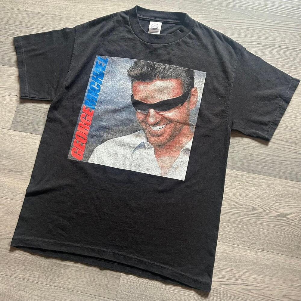 Vintage George Michael 25 Live Tour 2008 official tour concert merch Band Tee M - Picture 3 of 8